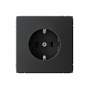 Systeme Electric ArtGallery Карбон Розетка с заземлением, 16А, механизм