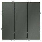 Выключатель 3-кл. СП S70 10А механизм титан Voltum VLS030106