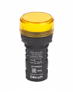 Лампа коммутационная ADDS ЛК-22 d22 220В AC IP55 LED желт. DEKraft 25159DEK