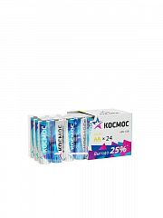 Элемент питания алкалиновый AA/LR6 пластик. бокс (уп.24шт) КОСМОС KOCLR6_24BOX