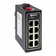 Коммутатор неуправляемый промышленный U-8T 8 портов 10/100Base-T(X) RJ45 монтаж на DIN-рейку TSX EKF TSX-U-8T