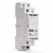 Контактор модульный 18мм 20А 230В АС 2НО PRIZMA TOKOV ELECTRIC TKE-PZ-MC-1-20-230-20