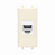 Розетка телефонная 1мод. Avanti "Ванильная дымка" RJ12 без шторок модульная механизм DKC 4405611