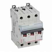 Выключатель автоматический модульный 3п C 6А 6кА DX3-E 6000 3мод. 230/400В Leg 407288