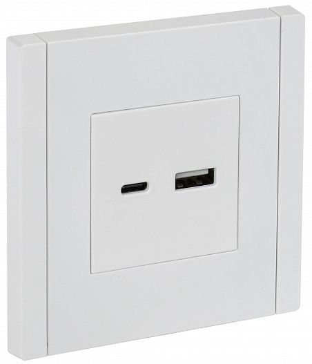 IEK FORTE&PIANO Белый Розетка USB A+C 18Вт FP251