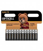 Элемент питания алкалиновый AAA/LR03 (блист. 12шт) Professional Opticell 5052006/6052006