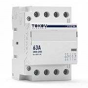 Контактор модульный 54мм 63А 230В АС 2НО 2НЗ PRIZMA TOKOV ELECTRIC TKE-PZ-MC-3-63-230-22