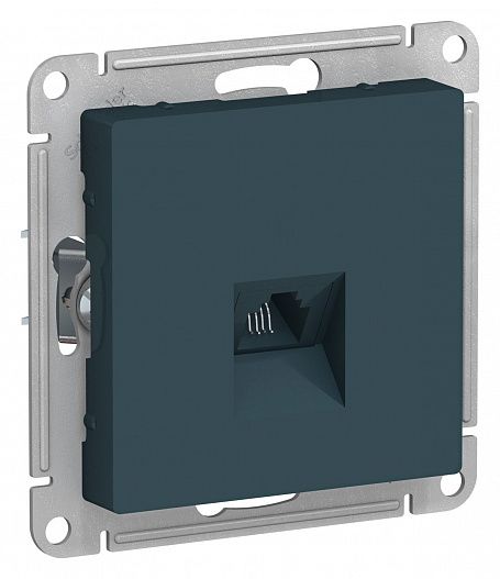 SE AtlasDesign Изумруд Розетка телефонная RJ11, механизм