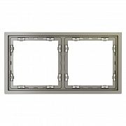 Рамка 2-м S70 пластик. шелк Voltum VLS100204