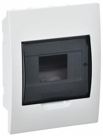 Бокс ЩРВ-П-6 мод. встраив. пластик IP41 GENERICA MKP12-V-06-41-G