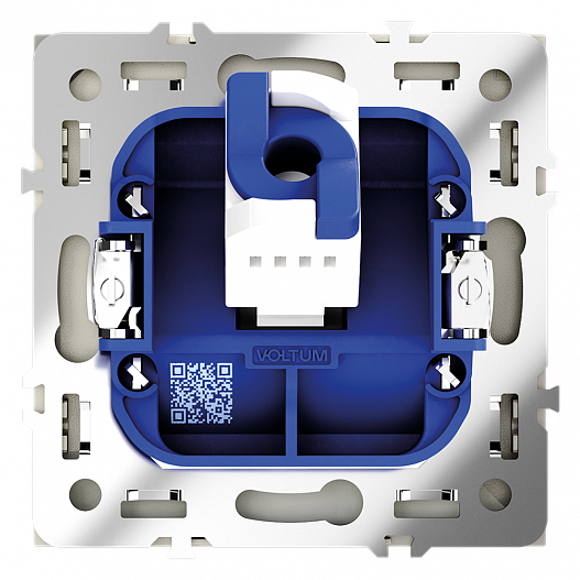 Розетка компьютерная встраиваемая VOLTUM S70 RJ45 кат.6, (сталь)
