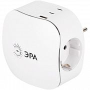 Разветвитель 3-м SP-3e-3USBAC-W + 3 USB A+C с заземл. со шторками 16А бел. Эра Б0069081