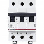 Выключатель автоматический модульный 3п C 16А 4.5кА RX3 ИЭК Leg 419708