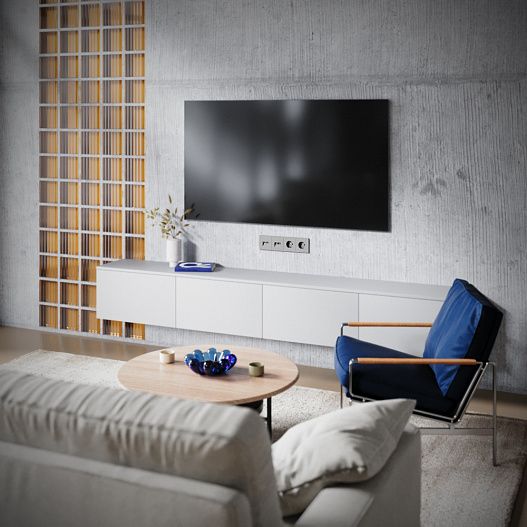 Накладка для розетки TV+RJ45 кат. 6, S70 (кашемир)