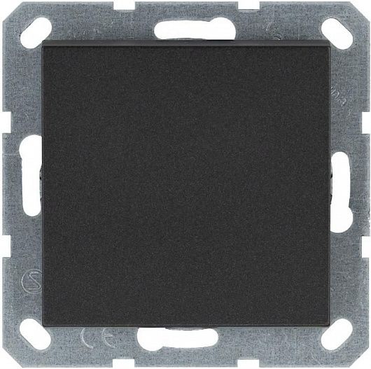 Кнопка звонка 1-кл. 10А IP20 механизм антрацит Jasmart G3010B