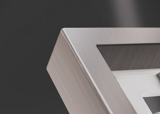 Рамка металлическая на 3 поста, S70 Metal (никель)