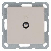 Розетка телевизионная оконечная TV Ф9.5мм механизм тауп Jasmart G6001T