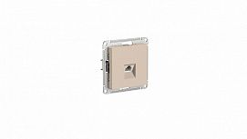 SE AtlasDesign Песочный Розетка компьютерная RJ45, кат. 5Е, механизм ATN001283