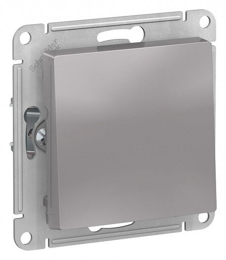 Systeme Electric AtlasDesign Алюминий Выключатель 1-клавишный 2-полюсный, 10А, механизм