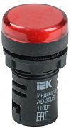 Лампа светосигнальная AD22DS d22мм 36В AC/DC красн. KARAT IEK BLS10-ADDS-036-K04
