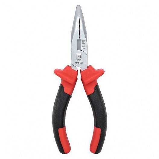 Длинногубцы изогнутые 160мм Master Basic EKF dgi-160-mas