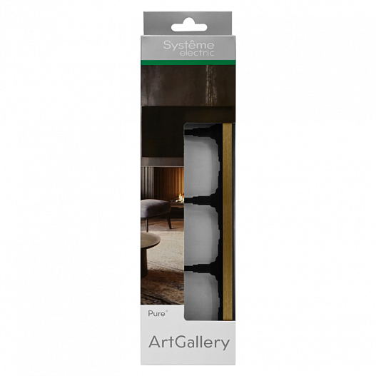 Рамка 4-м ArtGallery Pure метал. латунь SE GAL312204