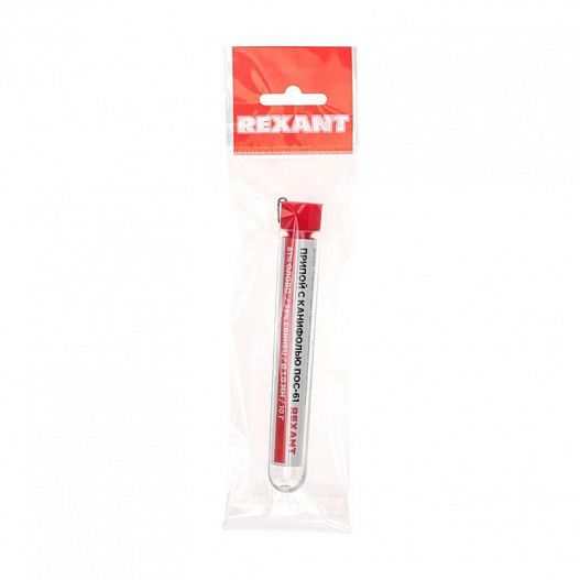 Припой с канифолью 10гр. d1.0мм Rexant 09-3101