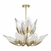 Odeon Light 4924/12 HALL ODL22 371 матов.золотой/белый/стекло Люстра E14 12*40W MOKARTA