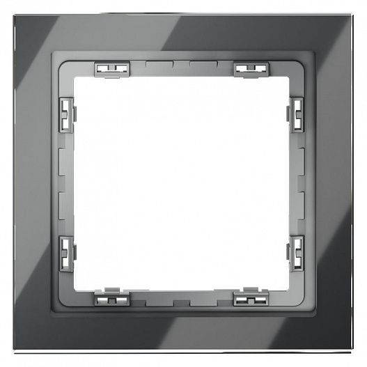 Рамка 1-м S70 стеклян. графит Voltum VLS110107
