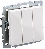 Выключатель 3-кл.  BRITE  10А бел. IEK BR-V30-0-10-K01