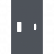 USB+type с накладкой 2-ух модульная (ГРИФЕЛЬ МАТОВЫЙ) MEITON AL12C