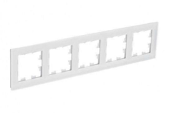 Systeme Electric AtlasDesign Nature Натуральное стекло Белый Рамка 5-ая
