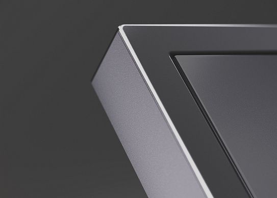 Клавиши для выключателя/переключателя двухклавишного, S70 Metal (антрацит)