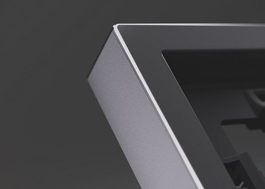 Рамка металлическая на 2 поста, S70 Metal (антрацит)