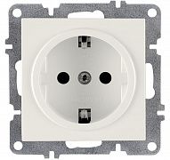 Розетка 1-м СП LAVIN/KAREN 16А IP20 с заземл. механизм бел. ARVIA 50 01 1000 217