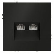 Розетка компьютерная 2-м СП S70 RJ45 + RJ45 кат.6 механизм черн. матов. Voltum VLS060208
