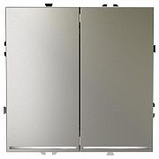 Выключатель 2-кл. СП S70 10А с подсветкой механизм шелк Voltum VLS020204