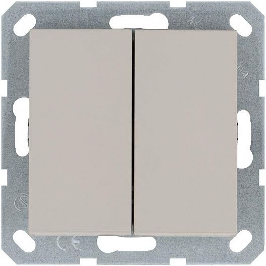 Выключатель 2-кл. 10А IP20 механизм тауп Jasmart G3023T