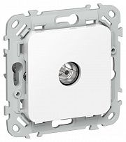 Розетка телевизионная оконечная СП FLITE РТВм-1-1-1-ФлБ тип M экранир. механизм бел. IEK FI-A13-O-K01