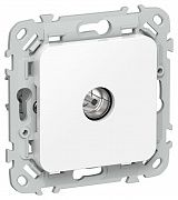 Розетка телевизионная оконечная СП FLITE РТВм-1-1-1-ФлБ тип M экранир. механизм бел. IEK FI-A13-O-K01