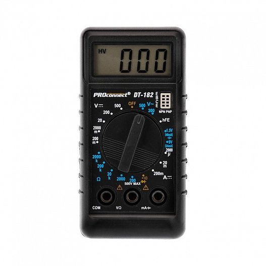 Мультиметр портативный М-182 (DT-182) PROCONNECT 13-3014