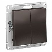 Systeme Electric AtlasDesign Мокко Выключатель 2-клавишный с самовозвратом, сх.2, 10А, механизм