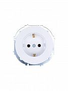 Розетка 1-м OSEN IP20 с заземл. ПБТ бел. LEZARD 743-0288-122B