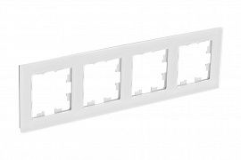 Systeme Electric AtlasDesign Nature Натуральное стекло Белый Рамка 4-ая
