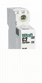Выключатель автоматический модульный 1п C 2А 4.5кА ВА-101 DEKraft 11050DEK